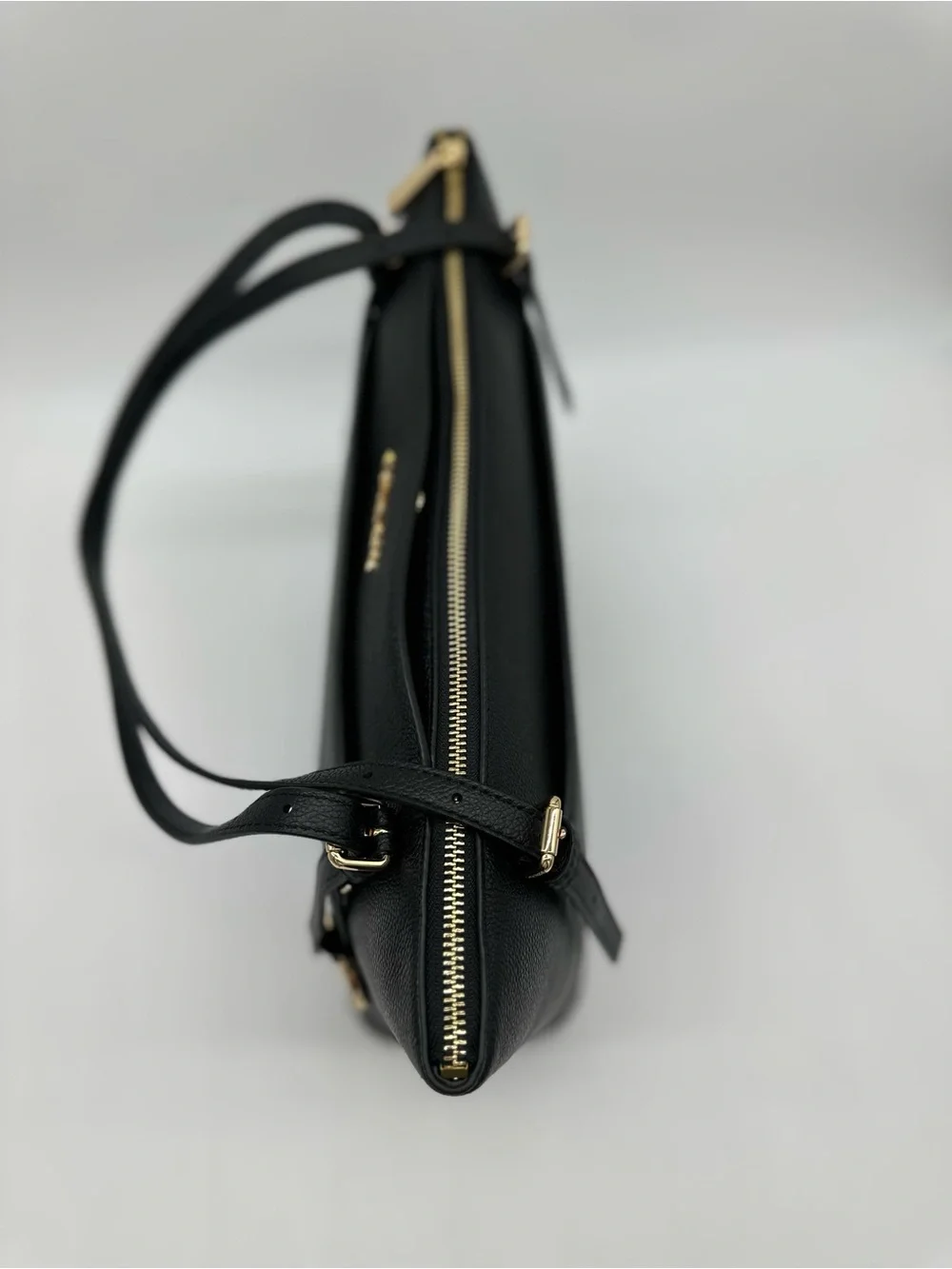 Michael Kors Black Tote with Gold Accents